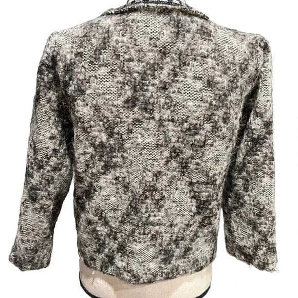 Zara Womens Tweed Blazer Jacket Size M - Picture 4 of 8